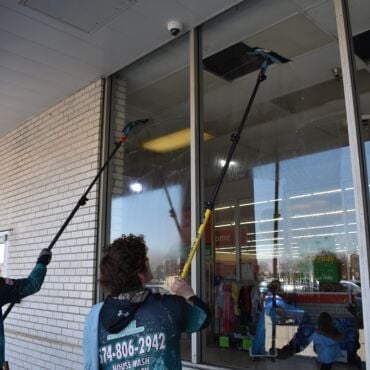 Commercial Window Washing by Prime and Shine