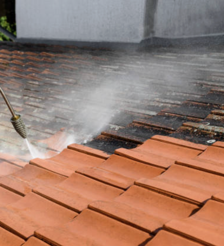 Prime & Shine provides safe roof cleaning and gutter maintenance service