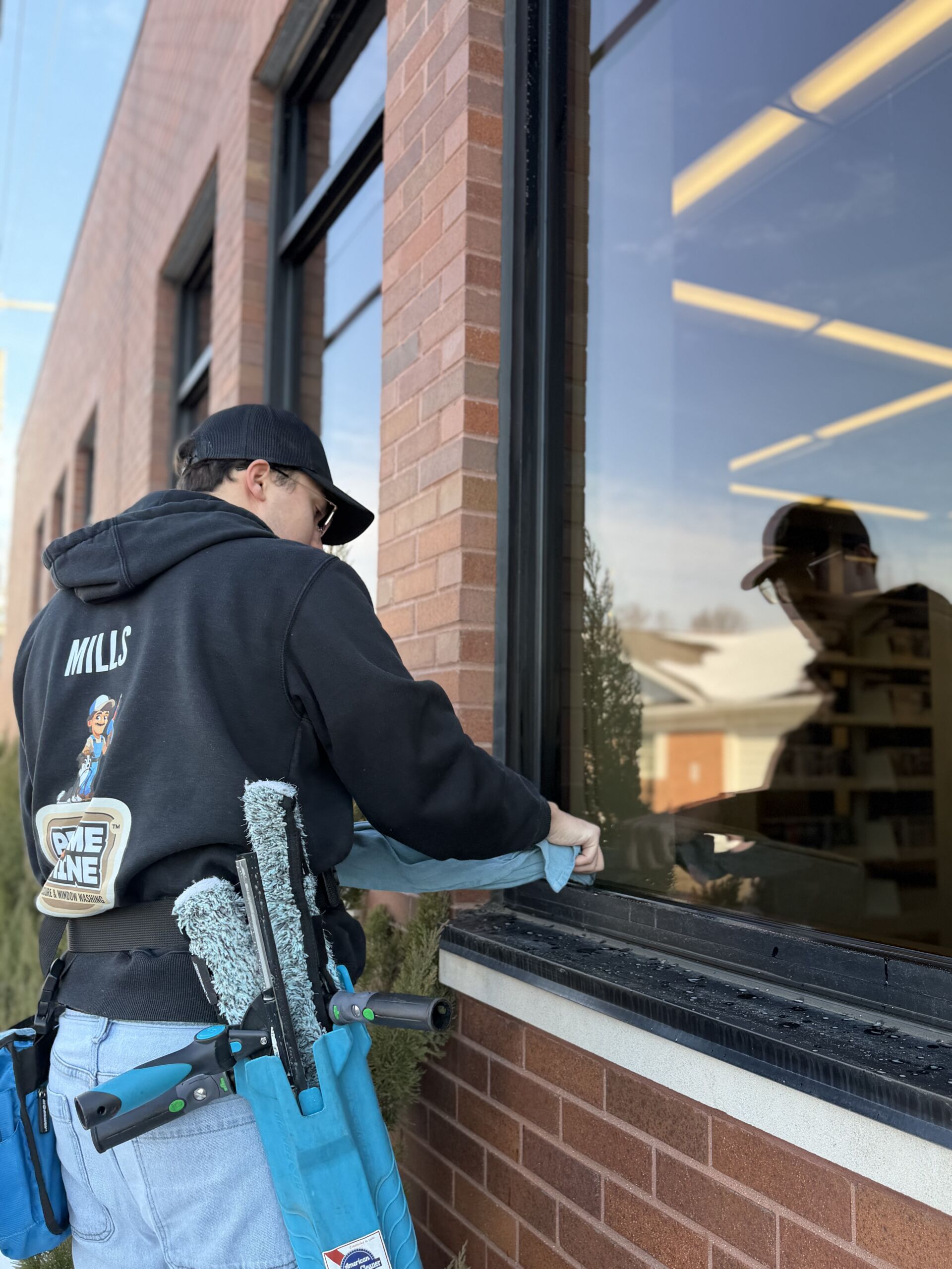 professional window cleaning service by Prime and Shine